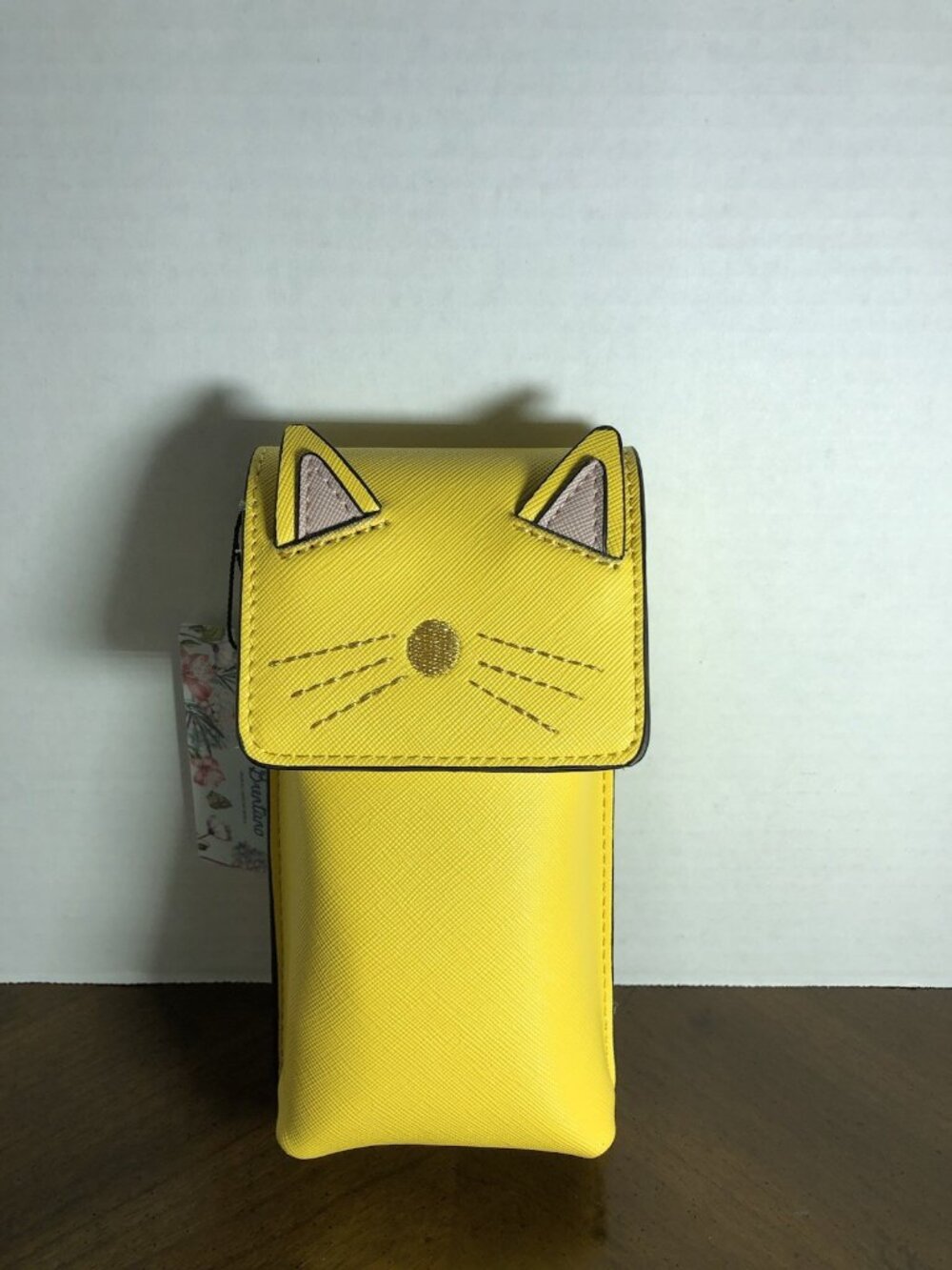 Brentano Cat Cell Phone Crossbody In Yellow